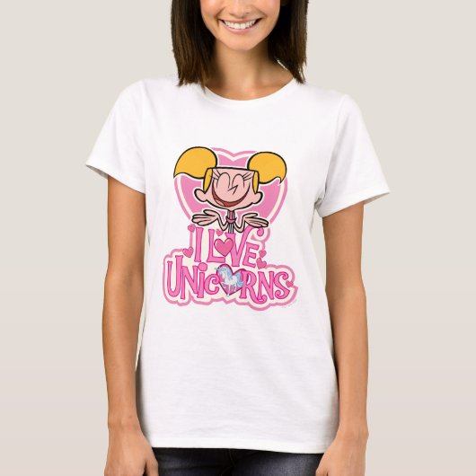 Dee Dee - I Love Unicorns T-shirt (Voorkant)