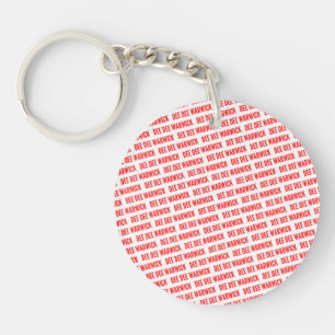 Dee Dee Warwick Red Round AcrylSleutelhanger Sleutelhanger