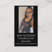 DEE- Paranormal Business Cards Visitekaartje (Achterkant)