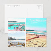Dee Why Northern Beaches Briefkaart Sydney (Voorkant / Achterkant)