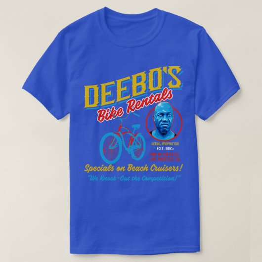 Deebos Fietsverhuur T-shirt (Design voorkant)