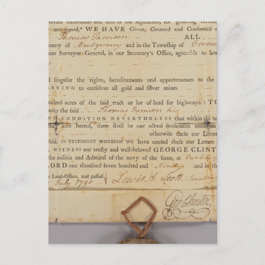 Deed, New York Briefkaart (Voorkant)