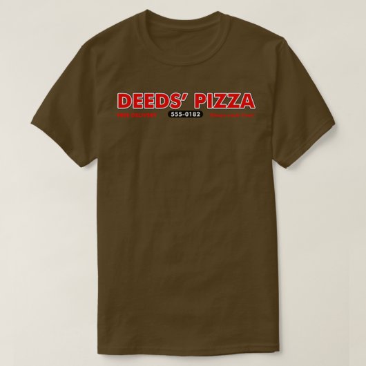 Deeds Pizza Mandrake Herfsten T-shirt (Design voorkant)