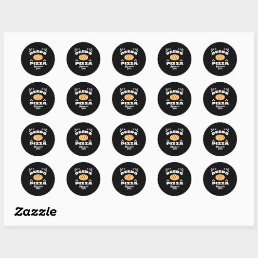 Deeds Zza - Man Herfsten Ronde Sticker (Vel)