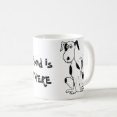 Deefa chien, mon meilleur ami est ... mug (Devant droit)
