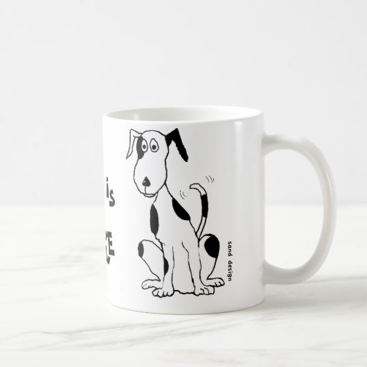 Deefa Dog, mon meilleur ami est ... mug (Droite)