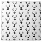 Deeg met het patroon Antlers CUSTOM-ACHTERGRONDKLE Tegeltje (Voorkant)