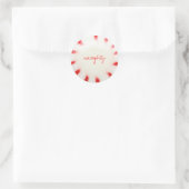 deeg of prettige feeststicker ronde sticker (Tas)