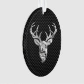 Deeg op afdruk van koolstofvezel ornament (voorkant)