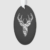 Deeg op afdruk van koolstofvezel ornament (voorkant)