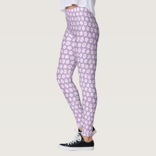 deeg Paars ventilatorpatroon Leggings