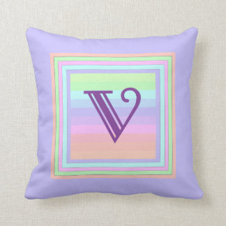  deegelmonogram V Square Pillow Kussen