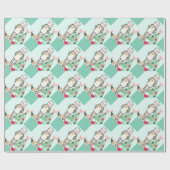 deegholiday-robot en -boom cadeaupapier (Vlak)