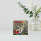 DeeJay | DJ Mix Funky Beats Vierkante Visitekaartje (Staand voorkant)