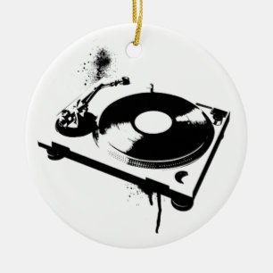 Deejay DJ Platenspeler Ornament House Music Gift