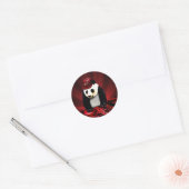 Deejay panda ronde sticker (Envelop)