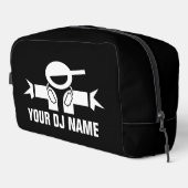 DeeJay toilettas met aangepaste DJ-naam Toilettasje (Rechterhoek)