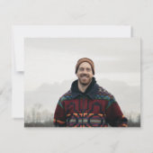 Deel A Memory Funeral Memorial Lined Notitiekaartje (Achterkant)