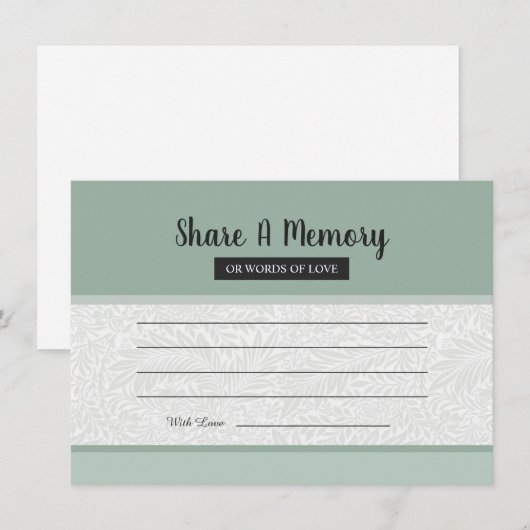 Deel A Memory Kaart (Voorkant / Achterkant)