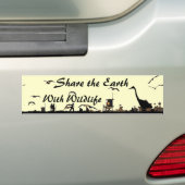 Deel de Aarde-bumpersticker Bumpersticker (Op auto)