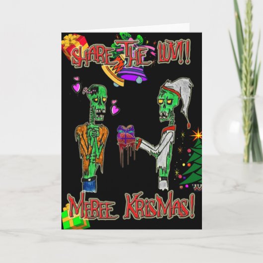 deel de kaart van liefdeKerstmis (Voorkant)