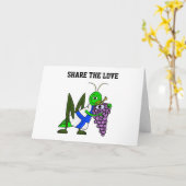 Deel de liefde en het bier St. Urho's Day Kaart (Gele Bloem)