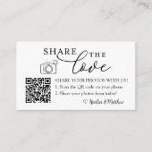 Deel de Liefde Fotoalbum QR Code  Informatiekaartje (Voorkant)