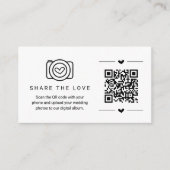 Deel de Liefde QR Code Digitaal Fotoalbum Kaart (Voorkant)