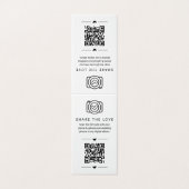 Deel de Liefde QR Code Digitaal Fotoalbum Kaart (Buitenkant ongevouwen)