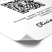 Deel De Liefde QR-code Modern Vang De Liefde Poster (Hoek)