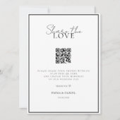 Deel de Liefde QR Code White Wedding Gallery (Voorkant)