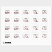 Deel de Liefde Vierkante Sticker (Vel)