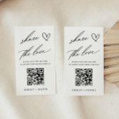 Deel de Liefde Wedding QR Code Enclosure Kaart