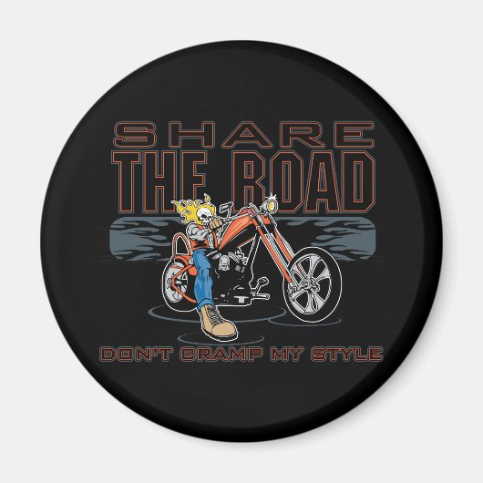 Deel de Road Motorcycle Magneet (Voorkant)