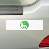 Deel de Road Yin Yang Bumpersticker (Op auto)