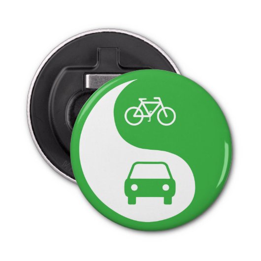 Deel de Road Yin Yang Button Flesopener (Voorkant)