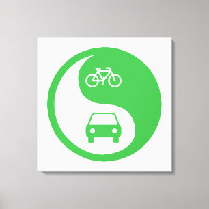 Deel de Road Yin Yang Canvas Afdruk