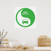 Deel de Road Yin Yang Poster (Keuken)