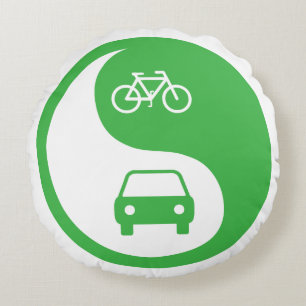Deel de Road Yin Yang Rond Kussen
