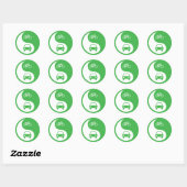 Deel de Road Yin Yang Ronde Sticker (Vel)