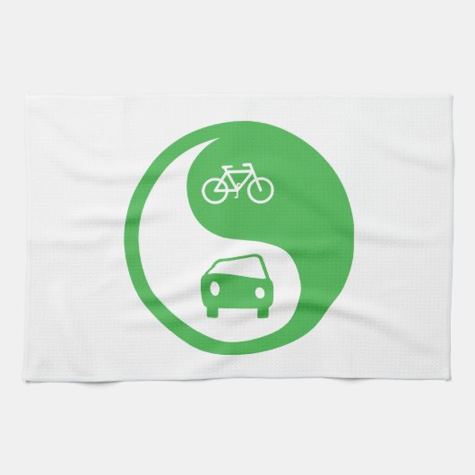 Deel de Road Yin Yang Theedoek (Horizontaal)