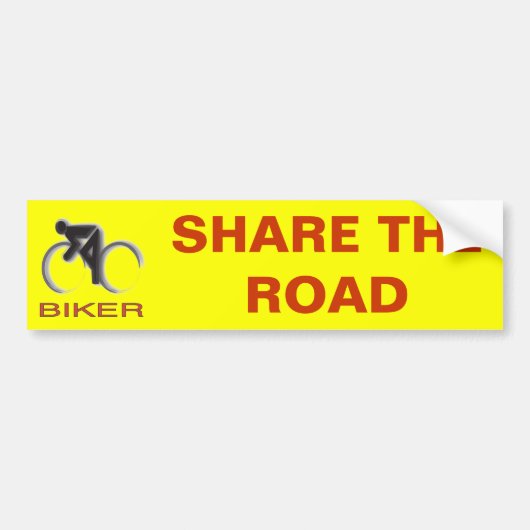 DEEL DE WEG BUMPERSTICKER (Voorkant)