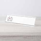 Deel de weg bureau naambordje (Voorkant)