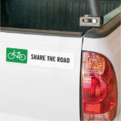 Deel de weg met fietsen bumpersticker (Op Truck)