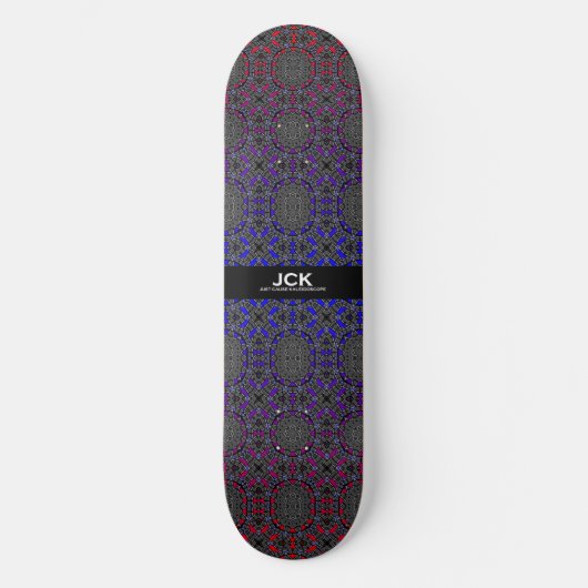 Deel dertien van de caleidoscoop art dertien skateboard (Voorkant)