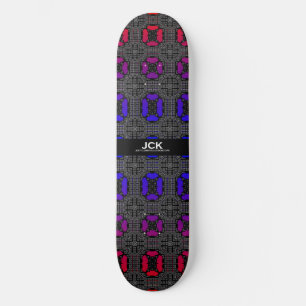 Deel dertien's caleidoscoop art drie skateboard