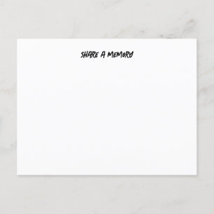 Deel een briefkaart van het geheugen