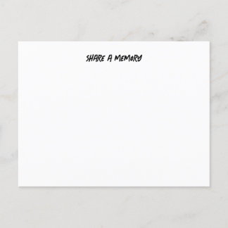 Deel een briefkaart van het geheugen