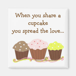 Deel een Cupcake ... Magneet