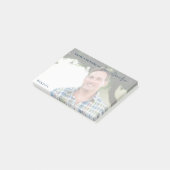 Deel een geheugen Modern Script Photo Funeral Post-it® Notes (Schuin)